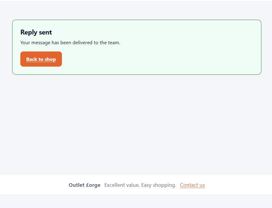 Reply sent confirmation in Dragon Mail Forge